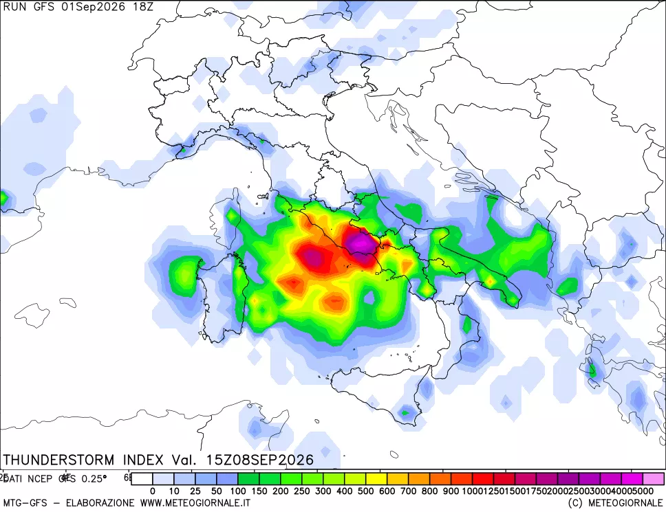 mappa Indice Temporali (TSI)