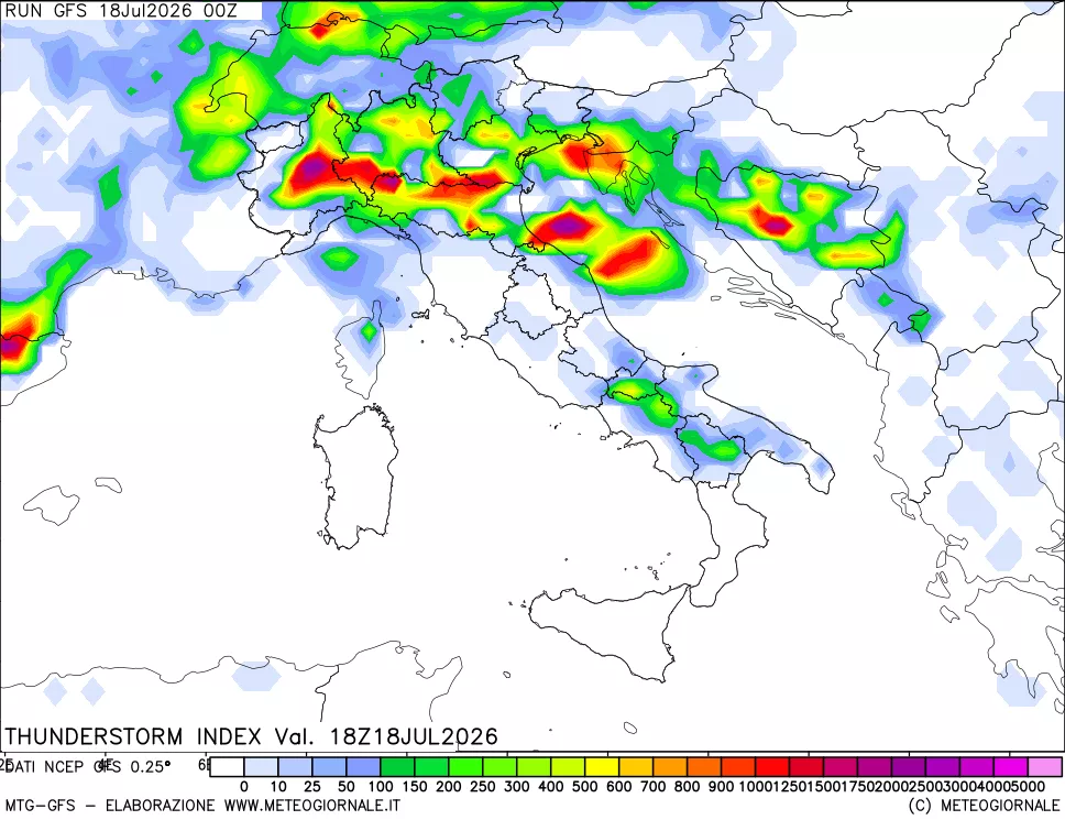 mappa Indice Temporali (TSI)