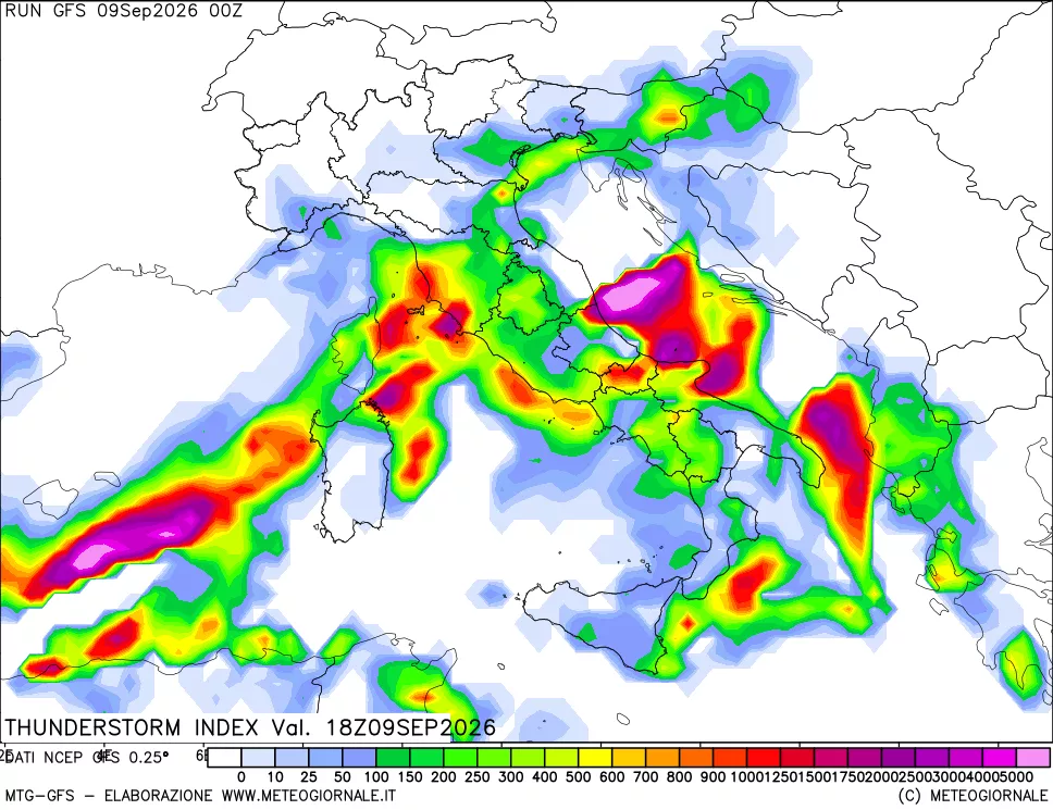 mappa Indice Temporali (TSI)