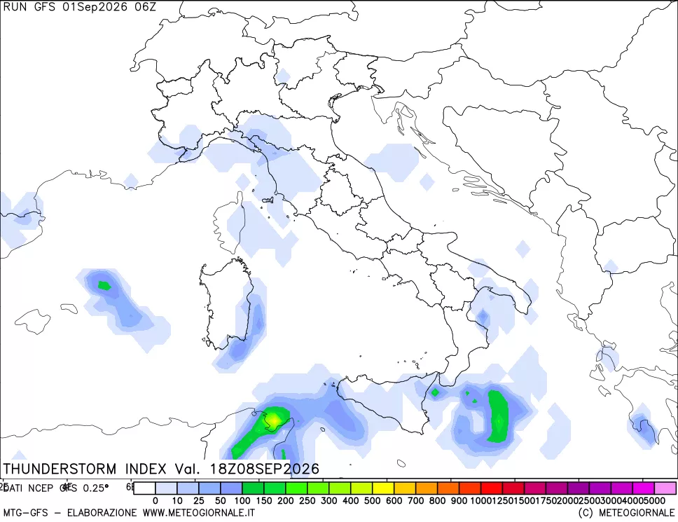 mappa Indice Temporali (TSI)
