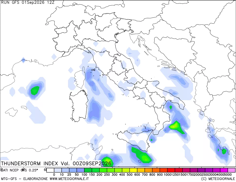 mappa Indice Temporali (TSI)