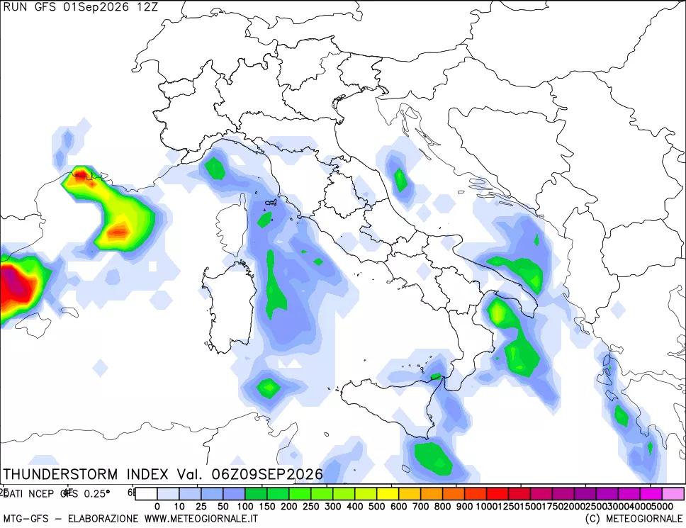 mappa Indice Temporali (TSI)