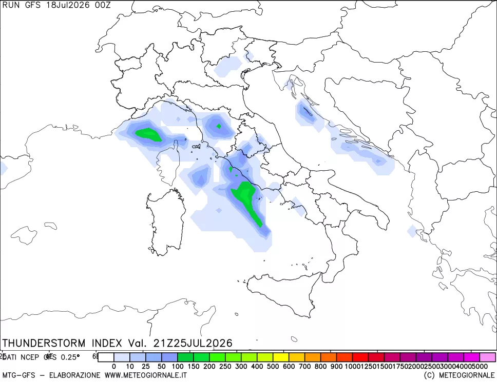 mappa Indice Temporali (TSI)
