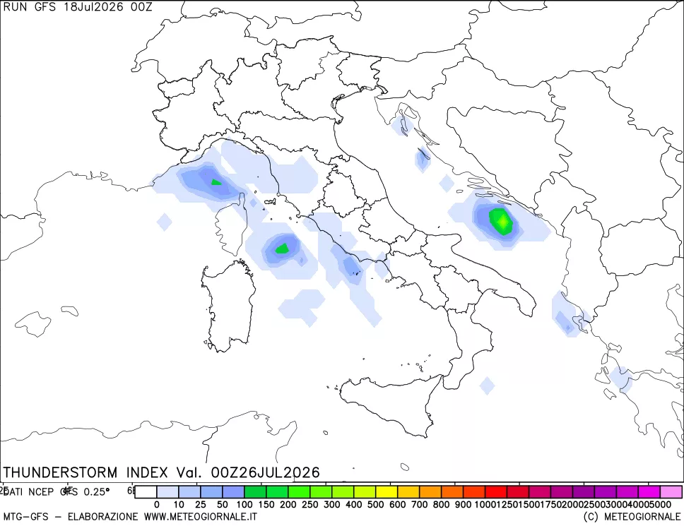 mappa Indice Temporali (TSI)
