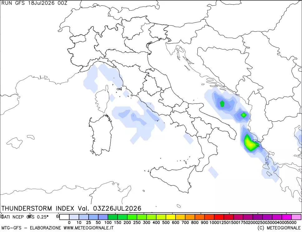 mappa Indice Temporali (TSI)