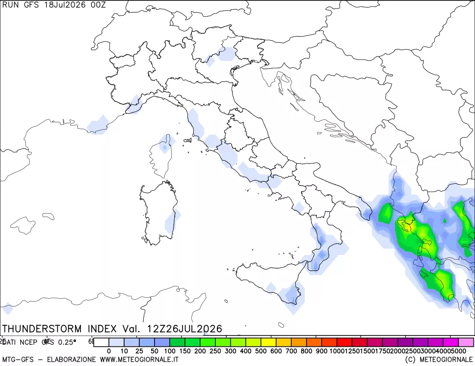 mappa Indice Temporali (TSI)