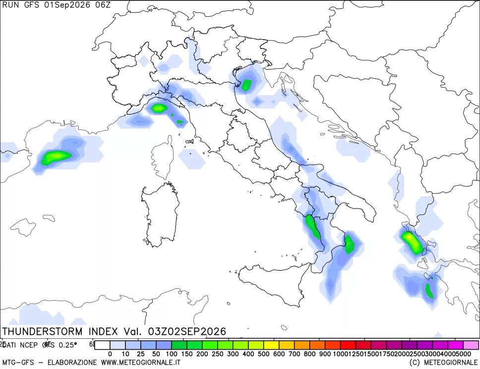 mappa Indice Temporali (TSI)