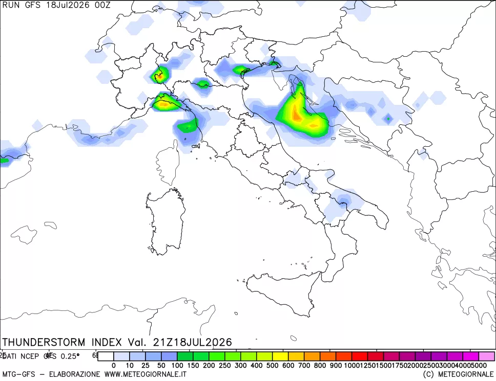 mappa Indice Temporali (TSI)