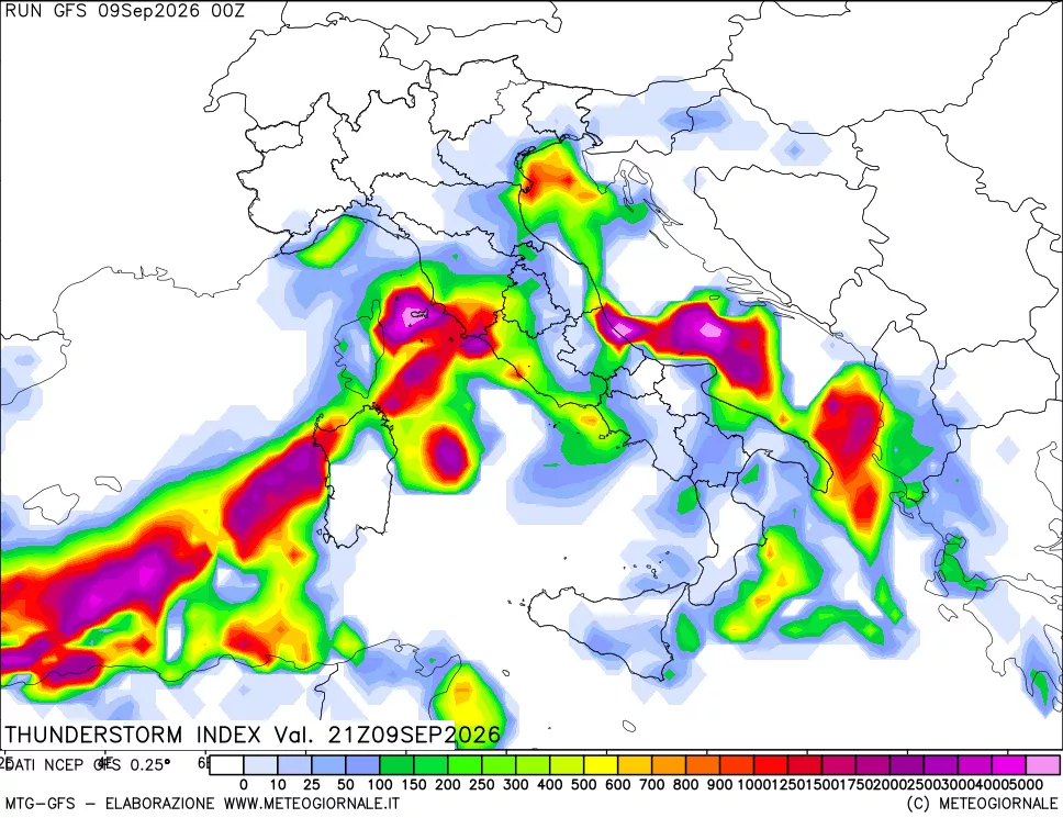 mappa Indice Temporali (TSI)