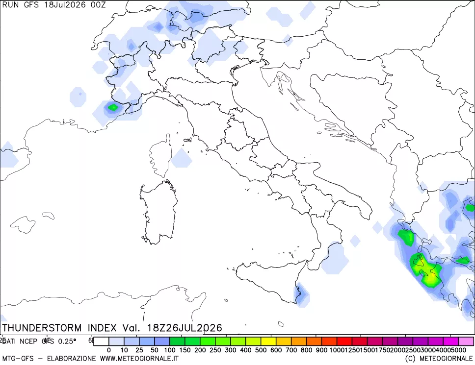 mappa Indice Temporali (TSI)