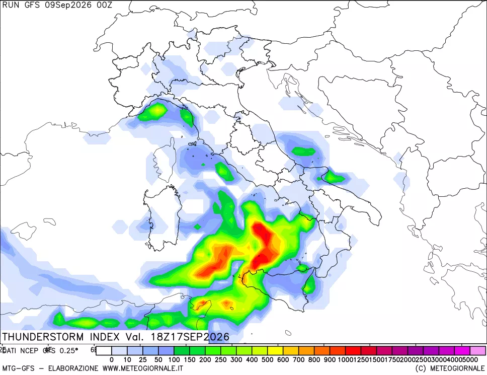 mappa Indice Temporali (TSI)