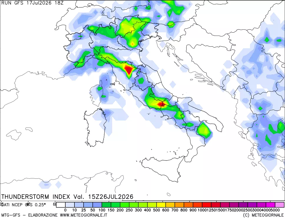 mappa Indice Temporali (TSI)