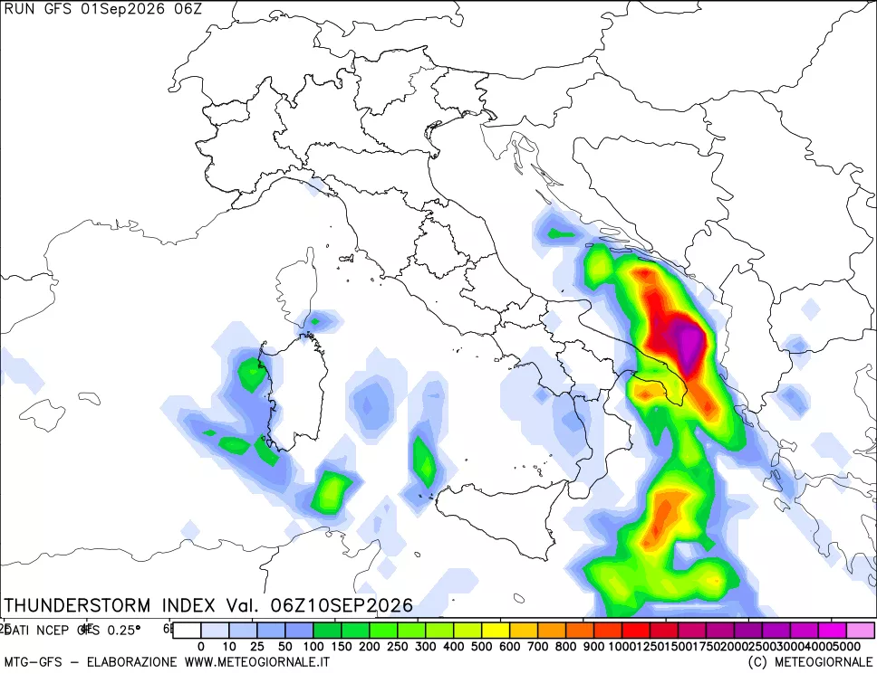 mappa Indice Temporali (TSI)