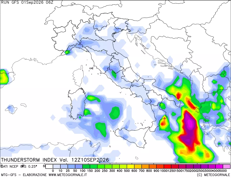 mappa Indice Temporali (TSI)