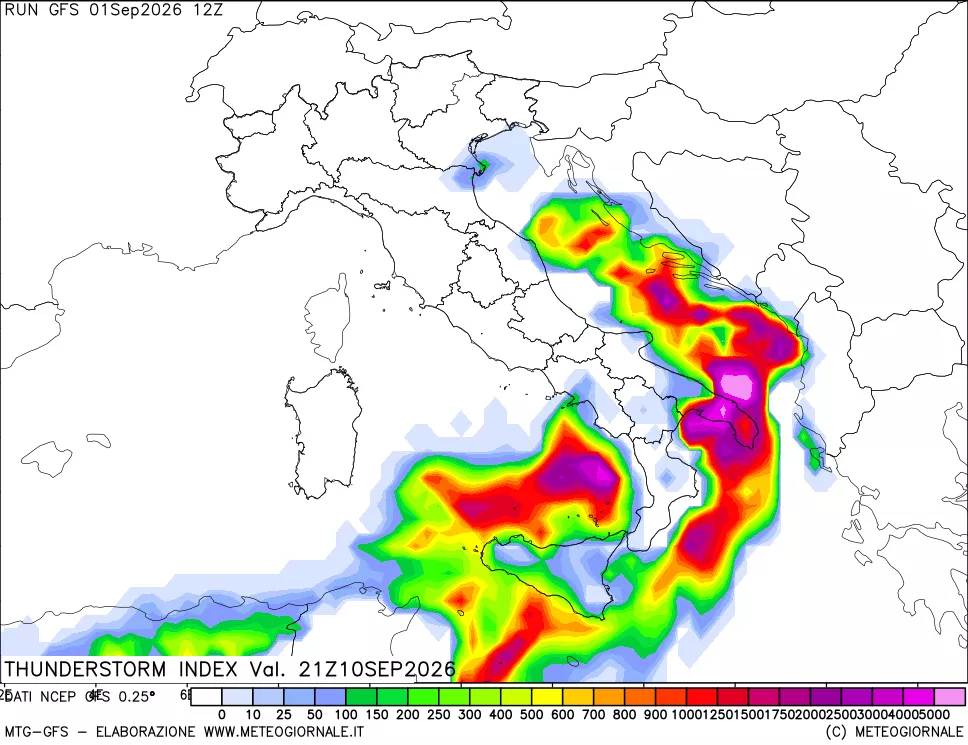mappa Indice Temporali (TSI)