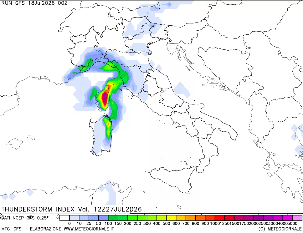 mappa Indice Temporali (TSI)