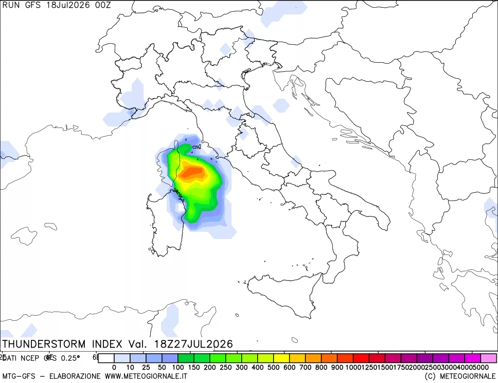 mappa Indice Temporali (TSI)