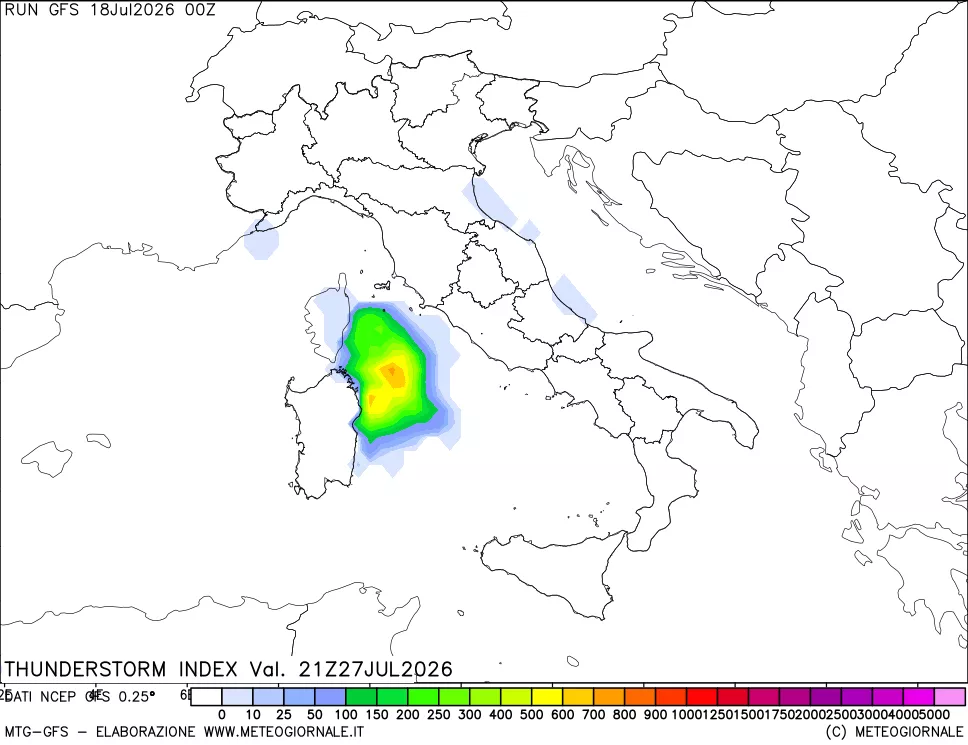 mappa Indice Temporali (TSI)