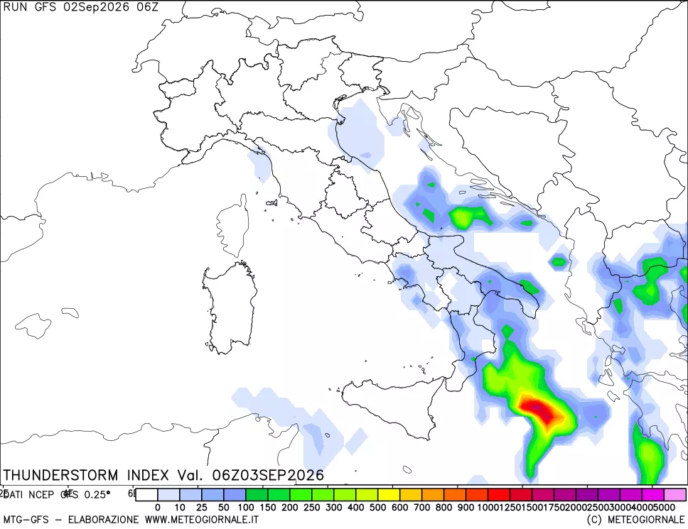mappa Indice Temporali (TSI)