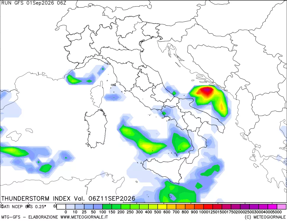 mappa Indice Temporali (TSI)
