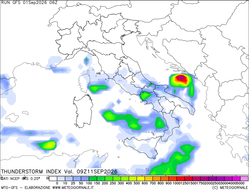 mappa Indice Temporali (TSI)