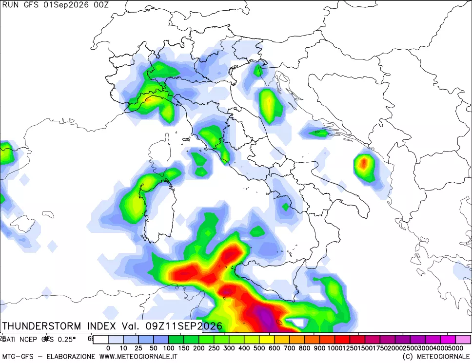 mappa Indice Temporali (TSI)