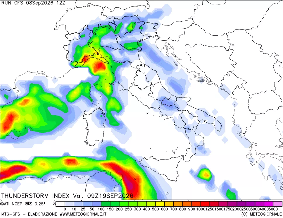 mappa Indice Temporali (TSI)