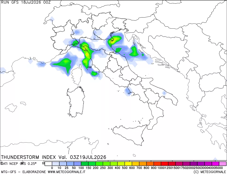 mappa Indice Temporali (TSI)