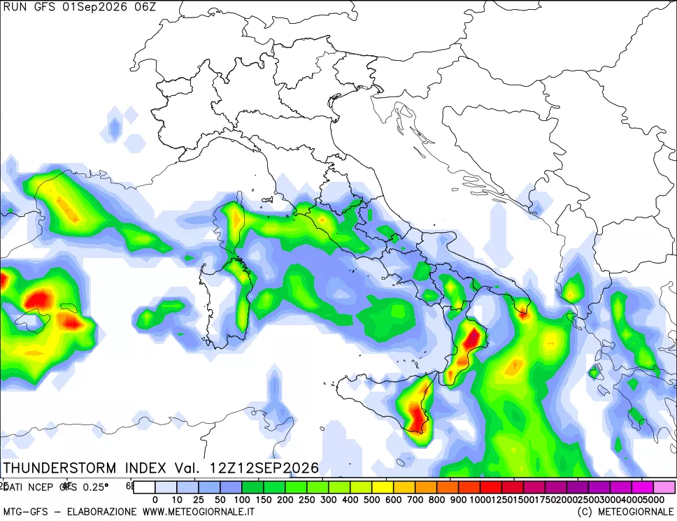 mappa Indice Temporali (TSI)