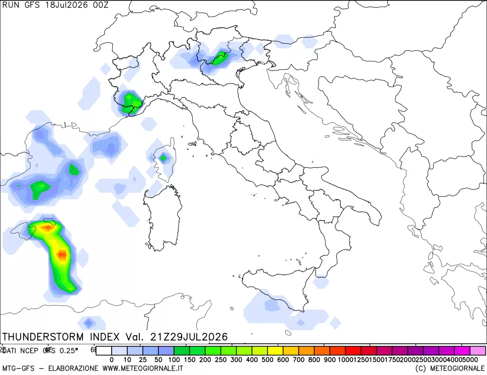 mappa Indice Temporali (TSI)