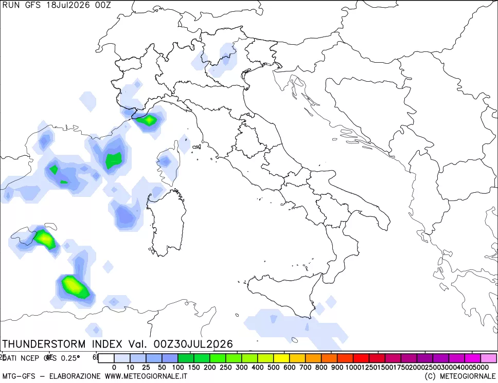 mappa Indice Temporali (TSI)