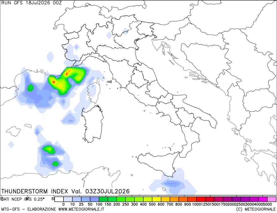 mappa Indice Temporali (TSI)