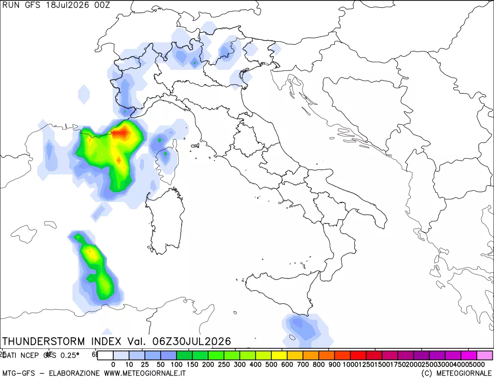 mappa Indice Temporali (TSI)
