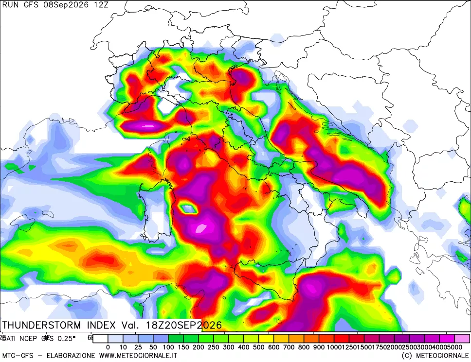 mappa Indice Temporali (TSI)