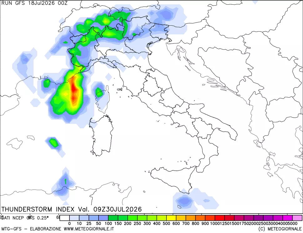 mappa Indice Temporali (TSI)