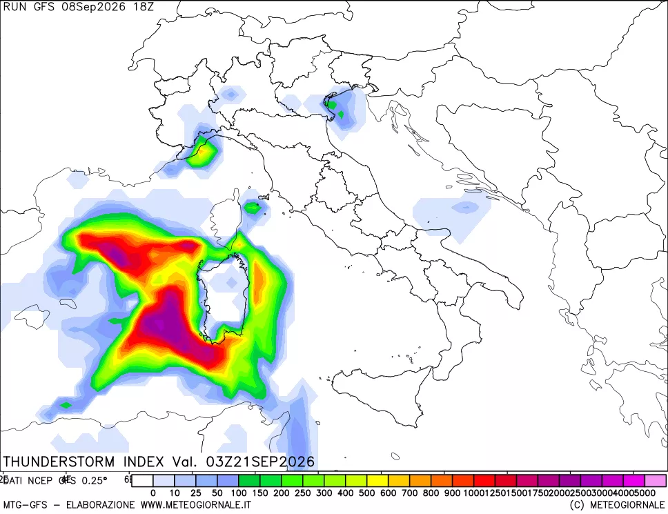 mappa Indice Temporali (TSI)