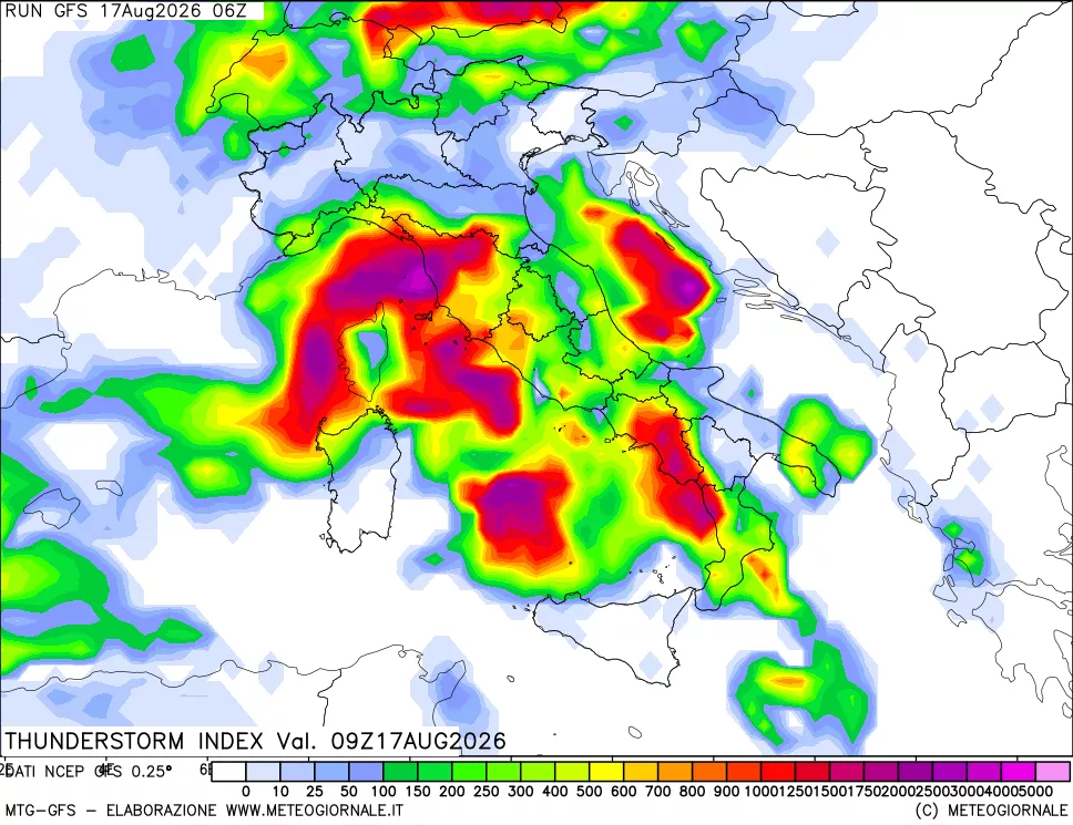 mappa Indice Temporali (TSI)