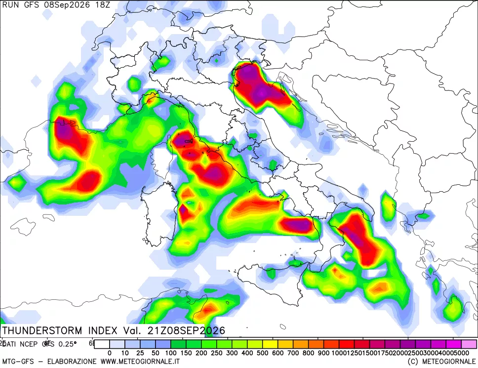 mappa Indice Temporali (TSI)