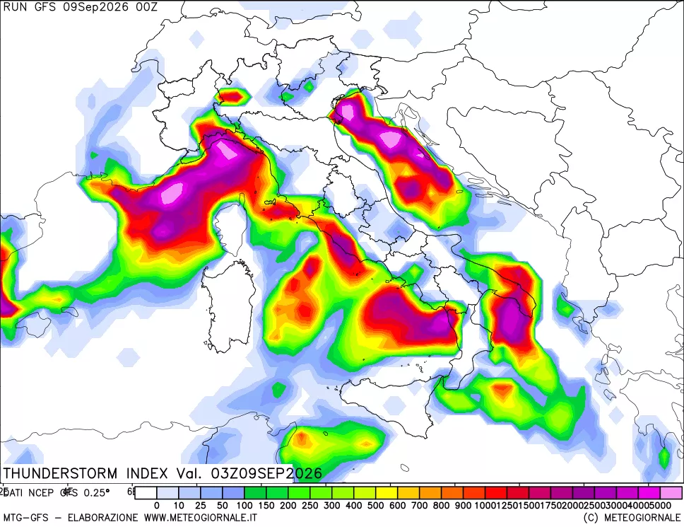 mappa Indice Temporali (TSI)