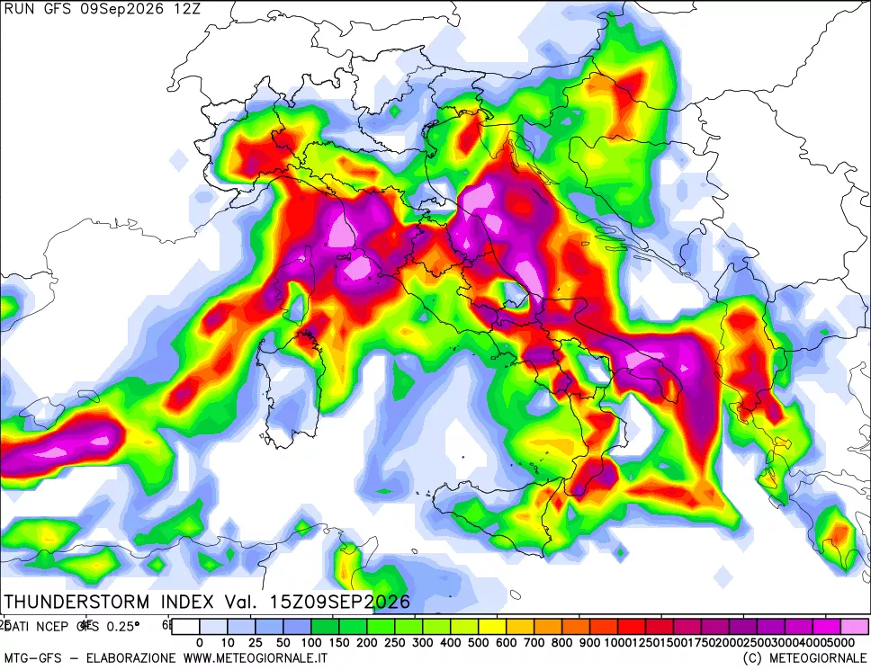 mappa Indice Temporali (TSI)