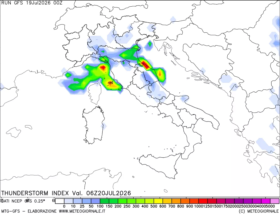 mappa Indice Temporali (TSI)