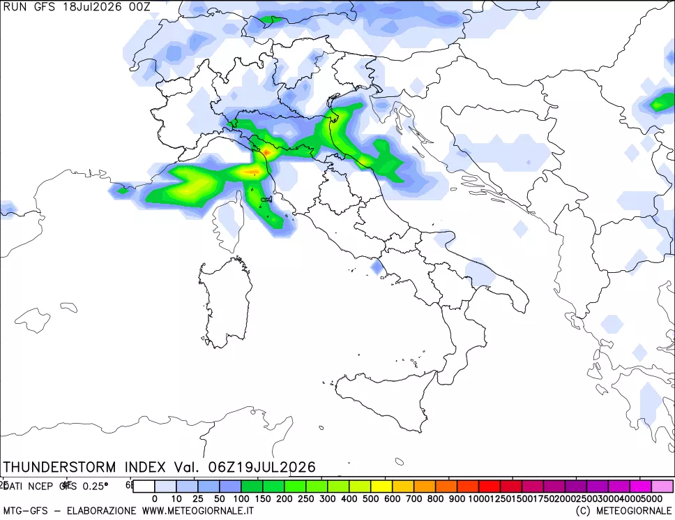 mappa Indice Temporali (TSI)