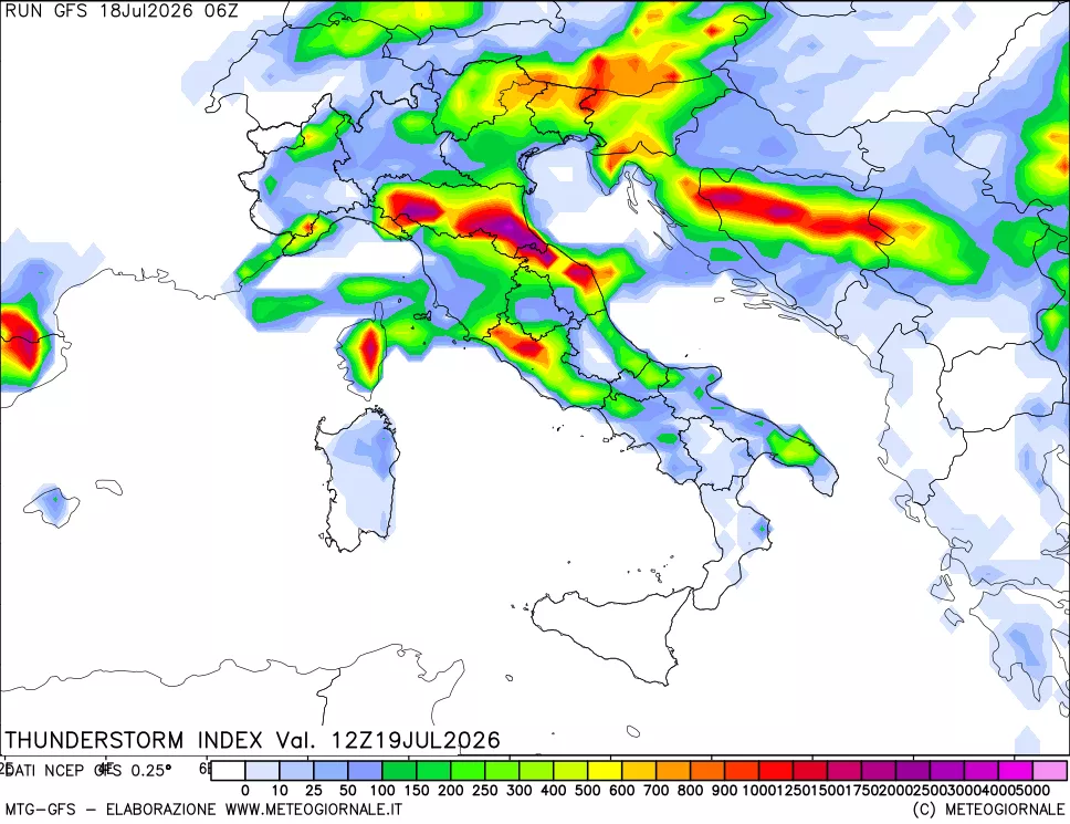 mappa Indice Temporali (TSI)