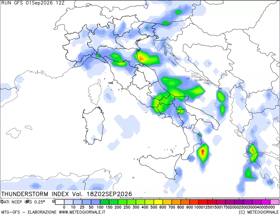 mappa Indice Temporali (TSI)