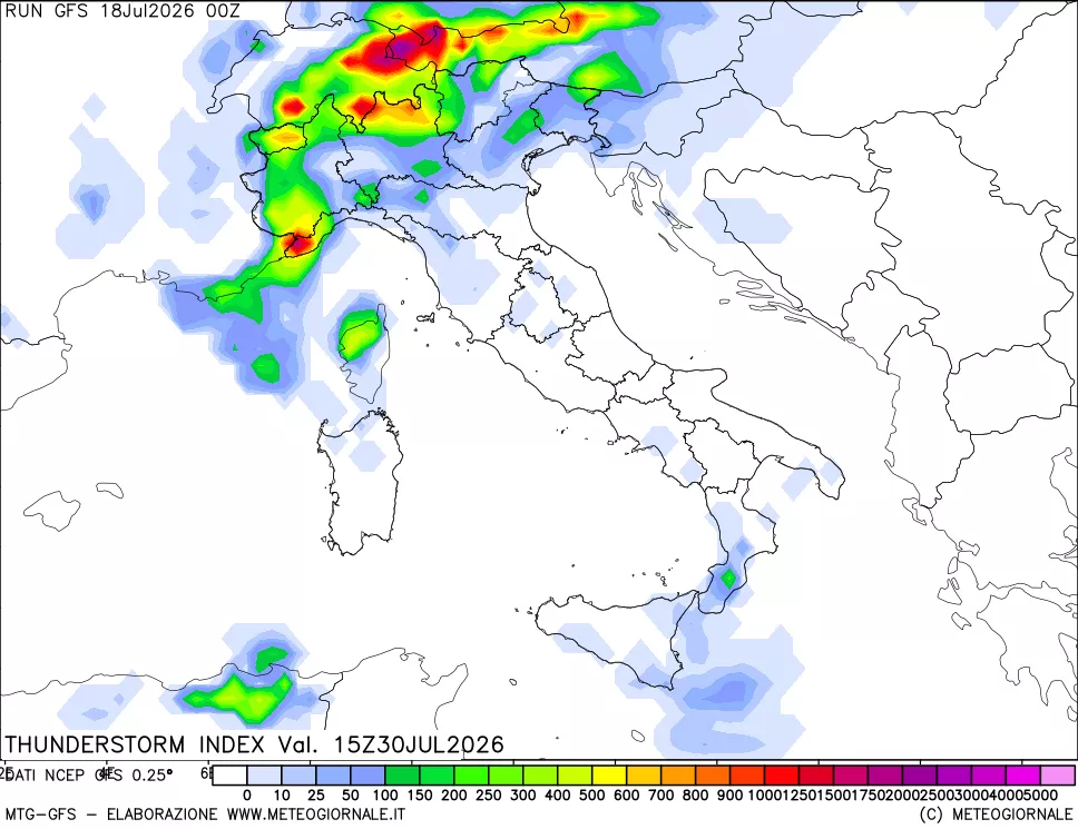 mappa Indice Temporali (TSI)