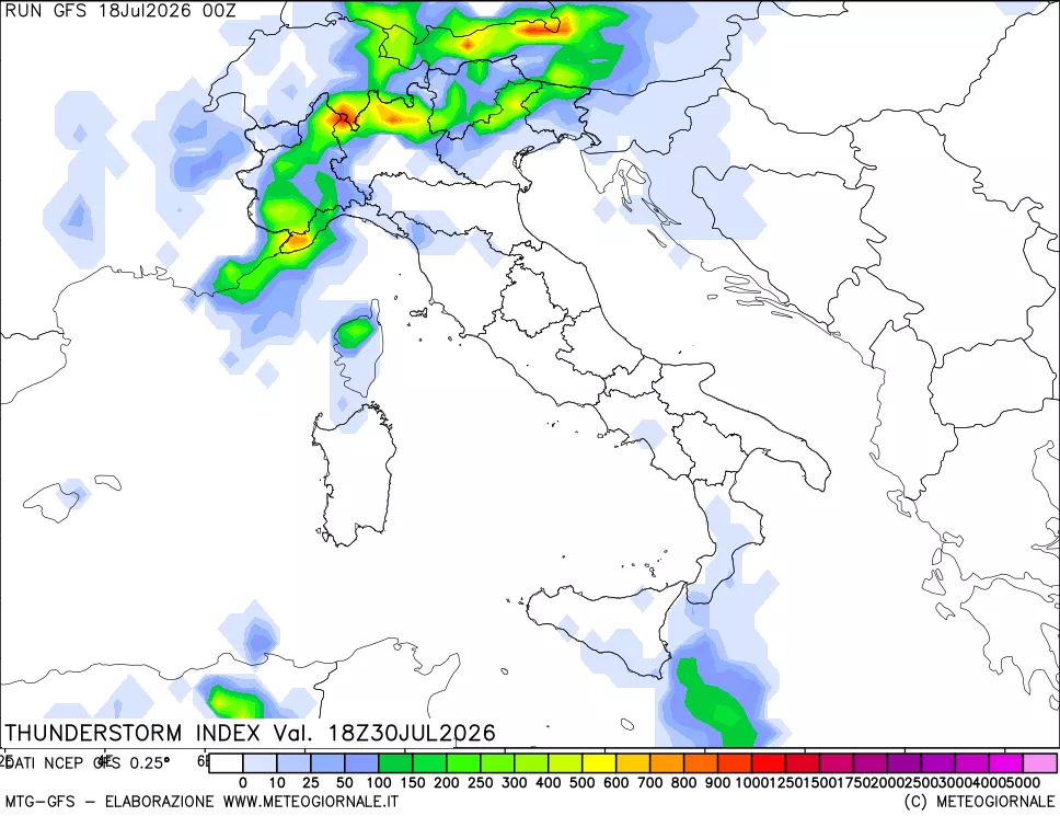 mappa Indice Temporali (TSI)