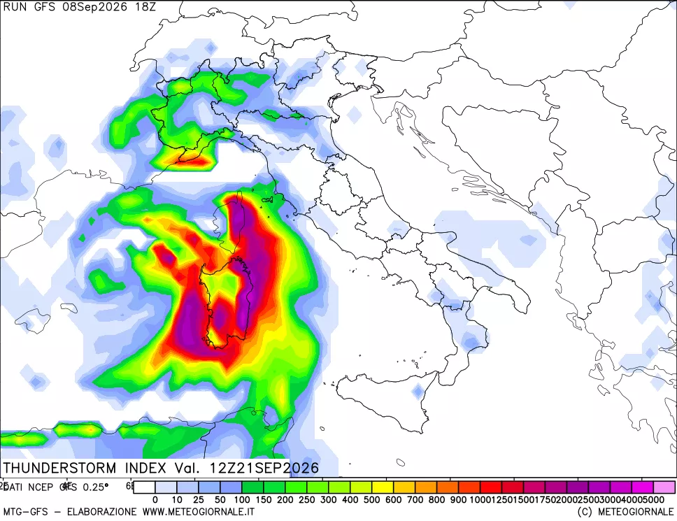 mappa Indice Temporali (TSI)