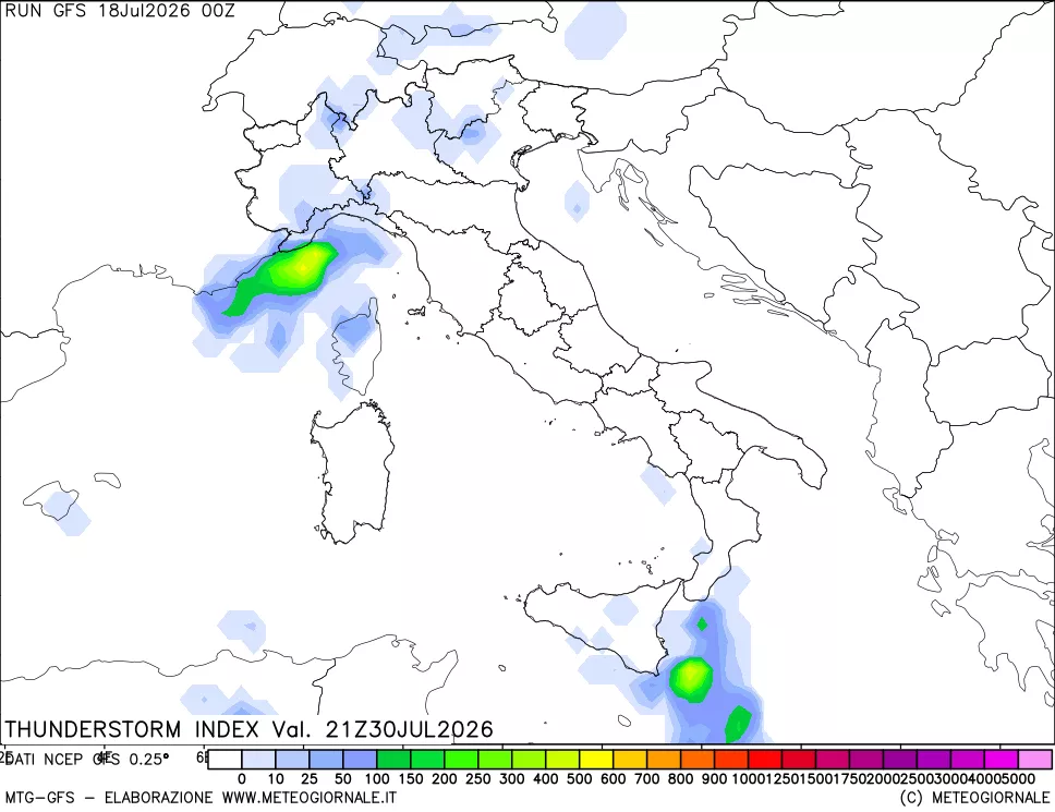 mappa Indice Temporali (TSI)