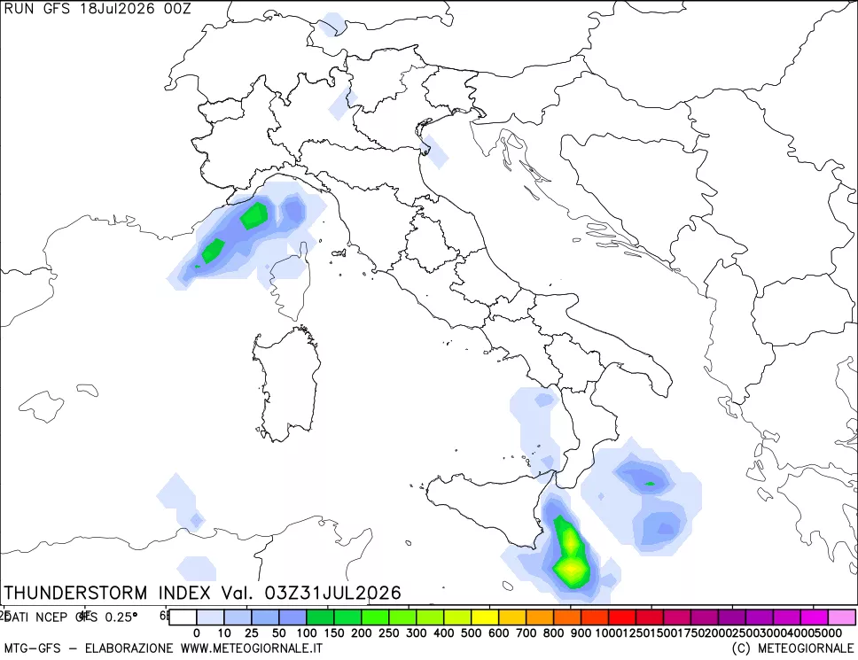 mappa Indice Temporali (TSI)