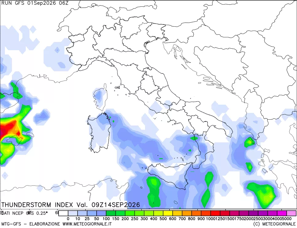 mappa Indice Temporali (TSI)
